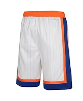 Nike Big Boys and Girls White New York Knicks 2024/25 City Edition Swingman Performance Shorts