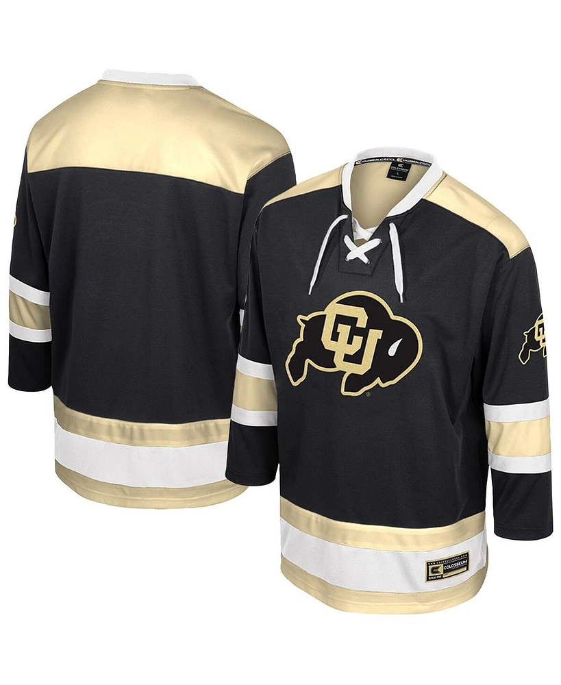 Colosseum Men's Black Colorado Buffaloes Athletic Machine Fashion Hockey Jersey