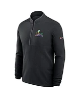 Nike Men's Black Super Bowl Lix Victory Half-Zip Jacket