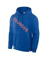 Fanatics Men's Royal New York Rangers Decades Collection Tradition Fleece Pullover Hoodie