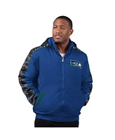 Starter Men's Royal Seattle Seahawks Thursday Night Gridiron Full-Zip Hoodie Jacket