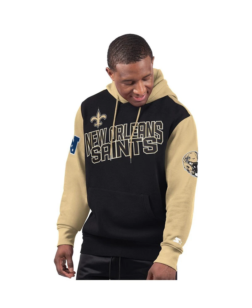 Starter Men's Black New Orleans Saints Extreme Pullover Hoodie