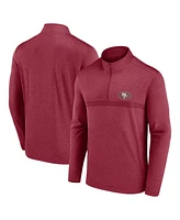 Fanatics Men's Scarlet San Francisco 49ers Head-to-Head Quarter-Zip Top