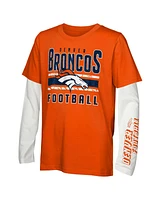 Outerstuff Big Boys and Girls Denver Broncos In the Mix T-Shirt Combo Set