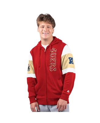 Starter Men's Scarlet San Francisco 49ers Extreme Full-Zip Hoodie