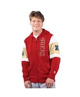 Starter Men's Scarlet San Francisco 49ers Extreme Full-Zip Hoodie