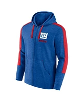 Fanatics Men's Heather Royal New York Giants Gains Full-Zip Hoodie