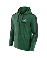 Fanatics Men's Heather Green New York Jets Gains Full-Zip Hoodie