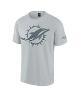 Fanatics Men's and Women's Gray Miami Dolphins Elements Iconic T-Shirt