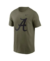 Nike Men's Olive Alabama Crimson Tide 2024 Military Appreciation Tonal Logo Performance T-Shirt