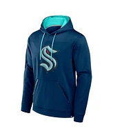 Fanatics Men's Deep Sea Blue Seattle Kraken Defender Pullover Hoodie