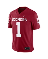 Jordan Men's Jalen Hurts Crimson Oklahoma Sooners Alumni Player Game Jersey