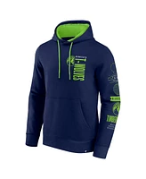 Fanatics Men's Navy/Green Minnesota Timberwolves Game Time Crossover Pullover Hoodie