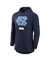 Jordan Men's Navy North Carolina Tar Heels Lightweight Performance Long Sleeve Hoodie T-Shirt