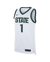 Nike Men's 1 White Michigan State Spartans Home Replica Jersey