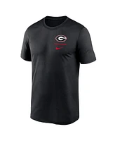 Nike Men's Black Georgia Bulldogs Primary Logo Legend Performance T-Shirt