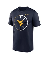 Nike Men's Navy West Virginia Mountaineers Legend Basketball Icon Performance T-Shirt