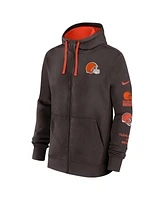 Nike Men's Brown Cleveland Browns Club Full-Zip Hoodie Jacket