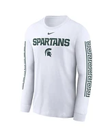 Nike Men's White Michigan State Spartans Local Spirit Slogan Long Sleeve T-Shirt