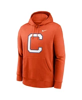 Nike Men's Orange Clemson Tigers Primetime Alternate Logo Club Fleece Pullover Hoodie