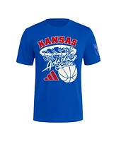 Adidas Men's Royal Kansas Jayhawks 70th Anniversary Basketball T-Shirt