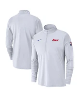 Nike Men's White Philadelphia 76ers 2024/25 City Edition Authentic Coaches Performance Half-Zip Top