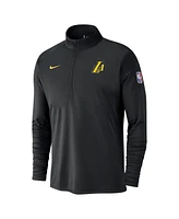 Nike Men's Black Los Angeles Lakers 2024/25 City Edition Authentic Coaches Performance Half-Zip Top