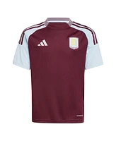 Adidas Big Boys and Girls Claret Aston Villa 2024/25 Home Replica Jersey