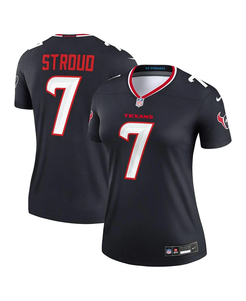 Nike Women's C.j. Stroud Navy Houston Texans Legend Player Performance Top