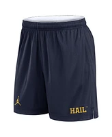 Jordan Men's White/Navy Michigan Wolverines Primetime Reversible Shorts