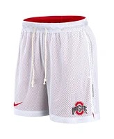 Nike Men's White/Scarlet Ohio State Buckeyes Primetime Reversible Performance Shorts