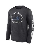 Fanatics Men's Charcoal Kentucky Wildcats Fundamentals Cotton Winning Team Long Sleeve T-Shirt