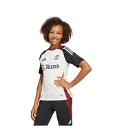 Adidas Big Boys and Girls White Manchester United 2024/25 Training Jersey