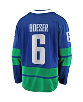 Fanatics Men's Brock Boeser Blue Vancouver Canucks Premier Breakaway Player Jersey