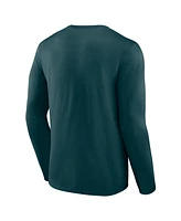 Fanatics Men's Midnight Green Philadelphia Eagles Primary Logo Long Sleeve T-Shirt