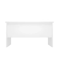 vidaXL Coffee Table White 31.5"x19.7"x16.7" Engineered Wood