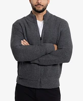 X-Ray Men's Full-Zip High Neck Sweater Jacket