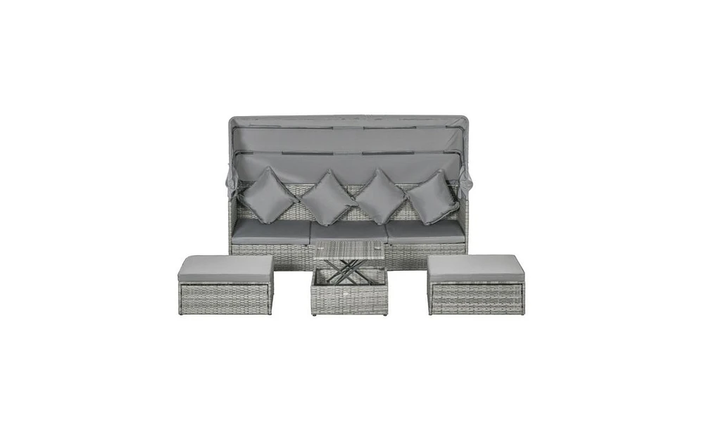 Slickblue 4-Piece Outdoor Sofa Set for Stylish and Comfortable Patio Seating