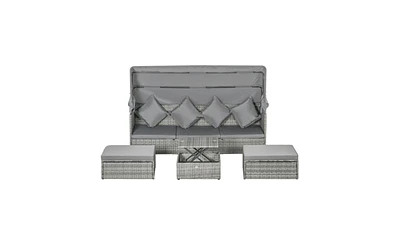 Slickblue 4-Piece Outdoor Sofa Set for Stylish and Comfortable Patio Seating