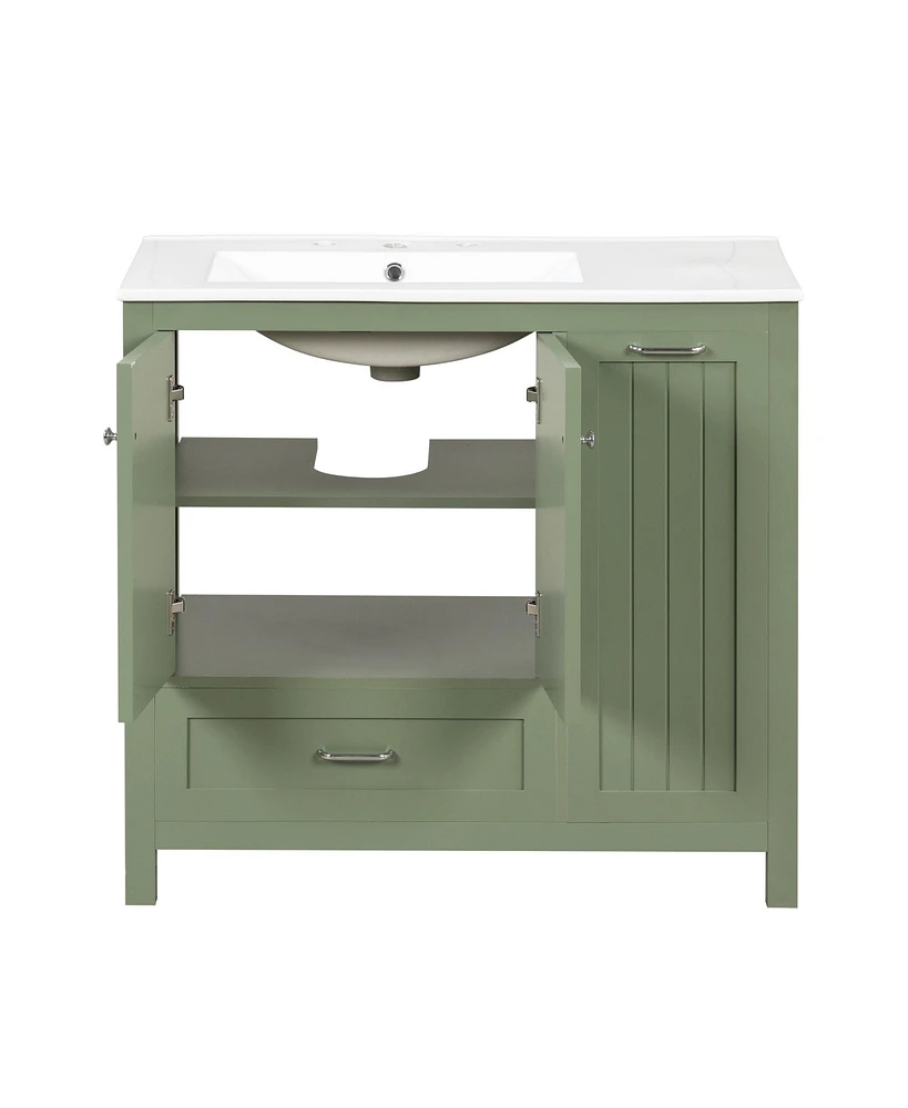 Slickblue Bathroom Vanity with Sink for Stylish and Practical Bathroom Storage