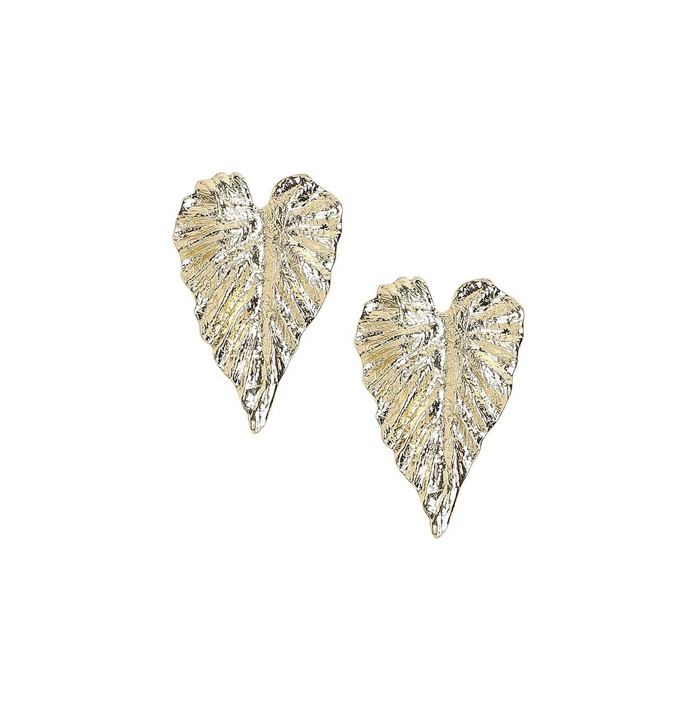 Sohi Ethereal Leaf Stud Earrings