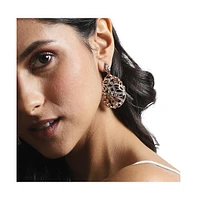 Sohi Abstract Leaf Drop Earrings