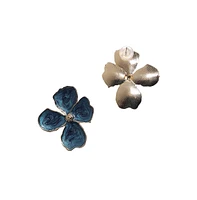 Sohi Enamelled Flora Stud Earrings