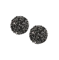 Sohi Embellished Cluster Circular Stud Earrings