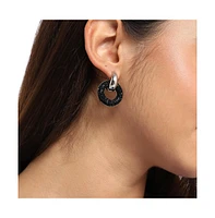 Sohi Circular Cluster Drop Earrings