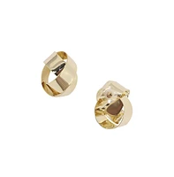 Minimal Rolled Stud Earrings