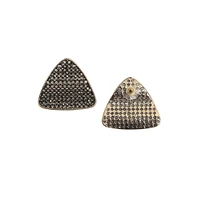 Intricate Triangle Stud Earrings