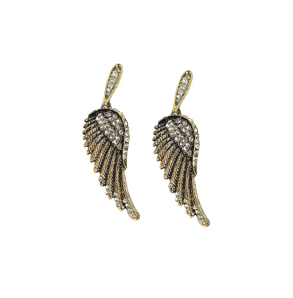 Angel Wing Drop Earrings