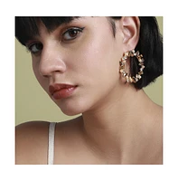 Sohi Crystal Hoop Earrings