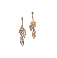 Sohi Rhinestone Eyes Drop Earrings